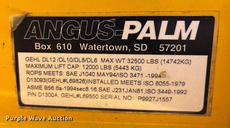 image for item DT0004 1998 Gehl DL-6H 40 telehandler