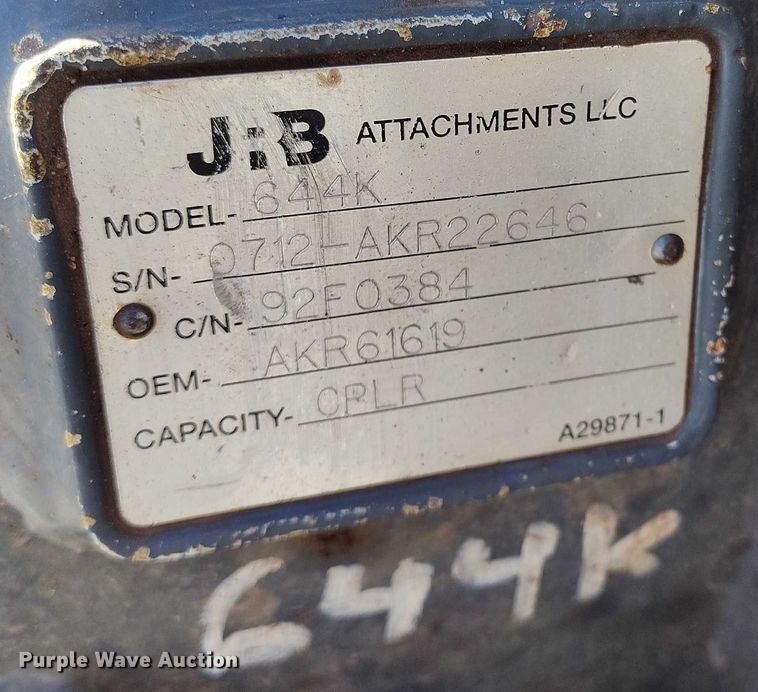 image for item DT0782 2012 John Deere 644K wheel loader