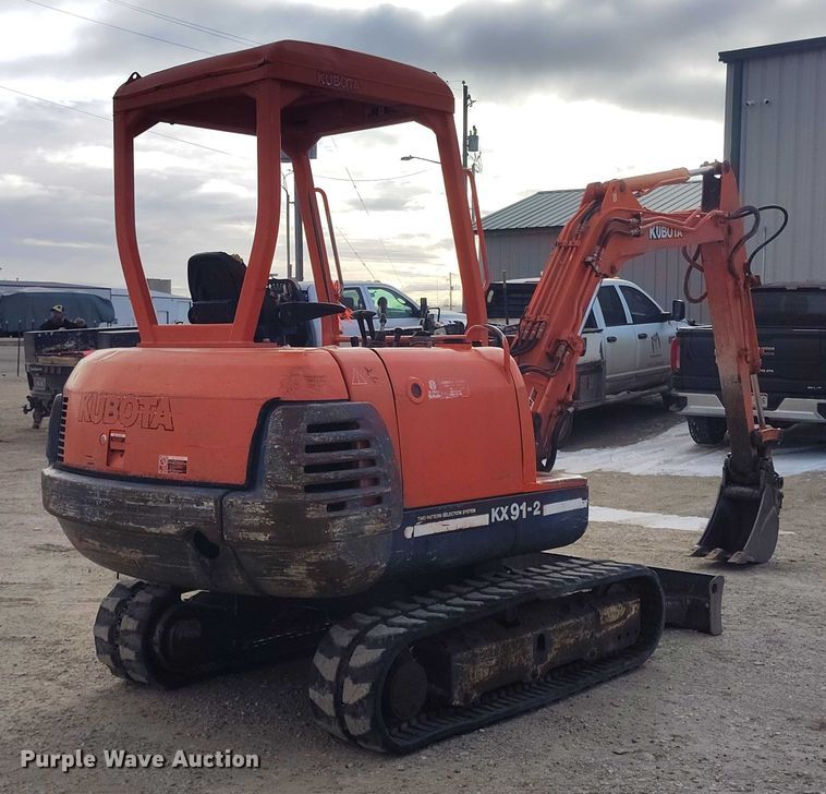image for item DT0798 1999 Kubota KX91-2 mini excavator