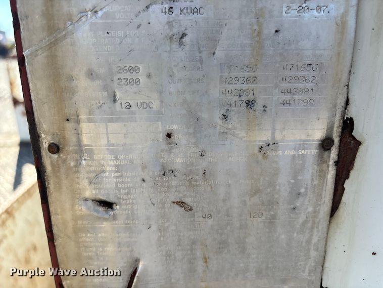 image for item DT2758 2007 International 4300 digger derrick truck