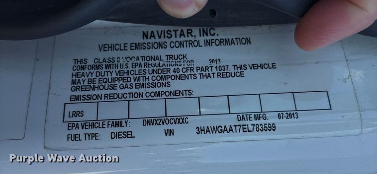 image for item DT2759 2014 International 7300 bucket truck