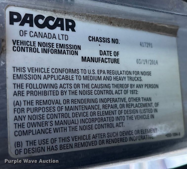 image for item DT2761 2015 Kenworth T370 digger derrick truck