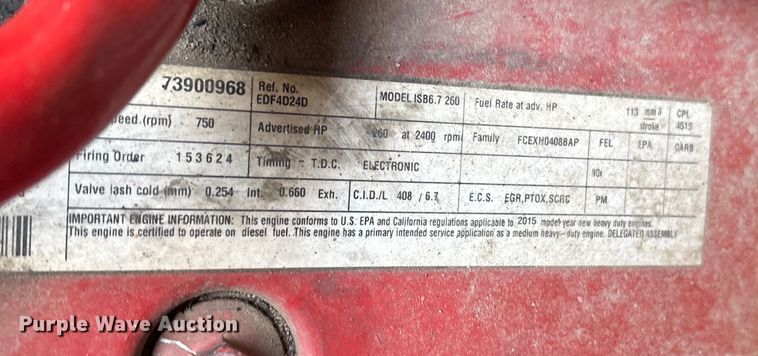 image for item DT2765 2017 International 4300 bucket truck