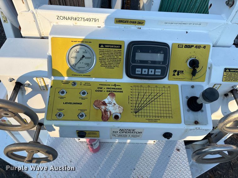 image for item DT2767 2012 Hogg and Davis 0DP40-4HRC reel trailer