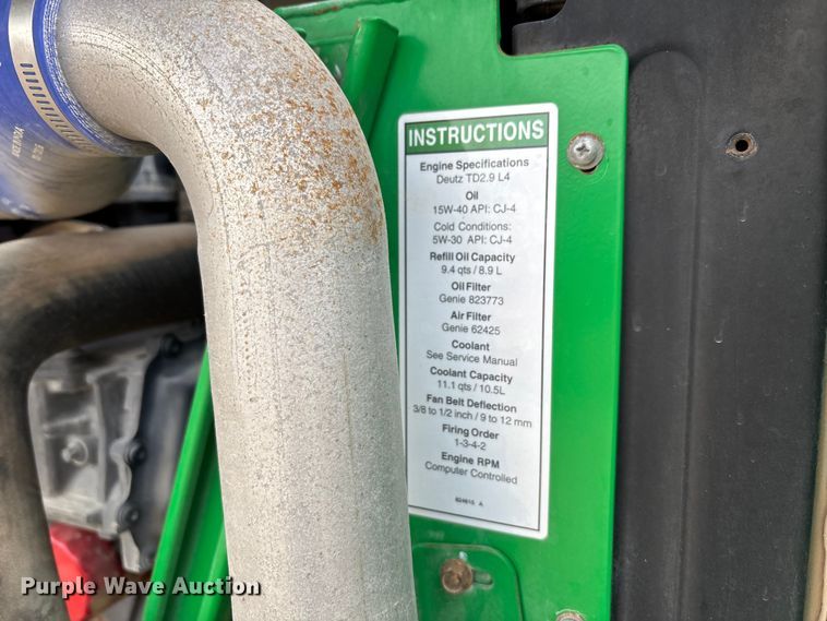 image for item DT4979 2017 Genie S-80x boom lift