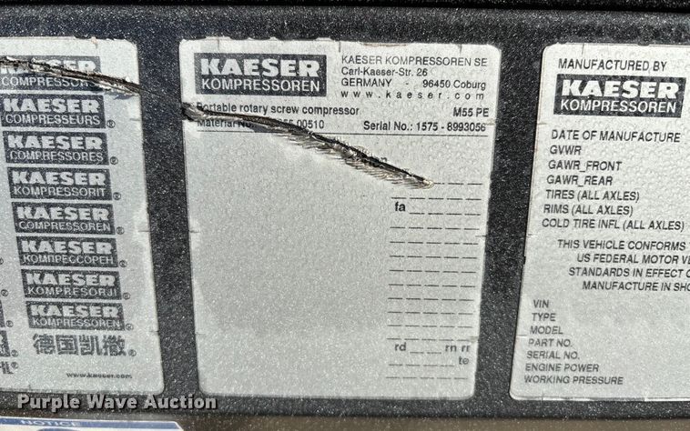 image for item DT4988 2023 Kaeser Mobilair M55 air compressor