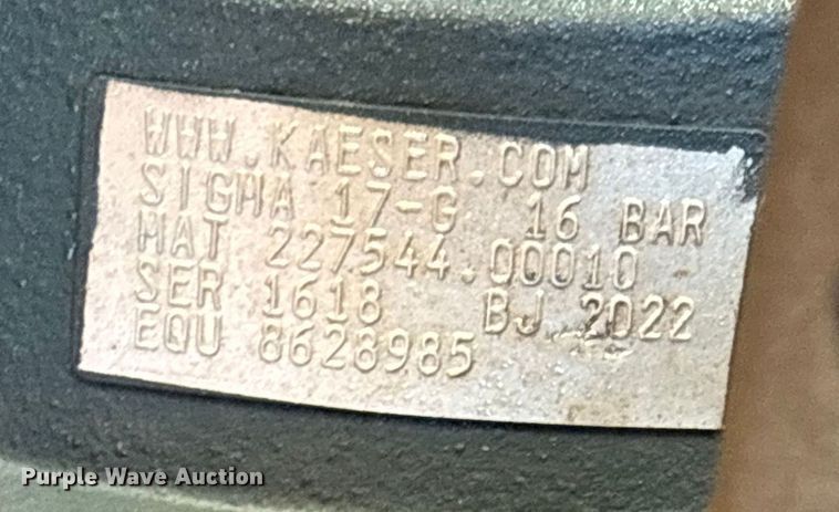 image for item DT4989 2022 Kaeser Mobilair M55 air compressor