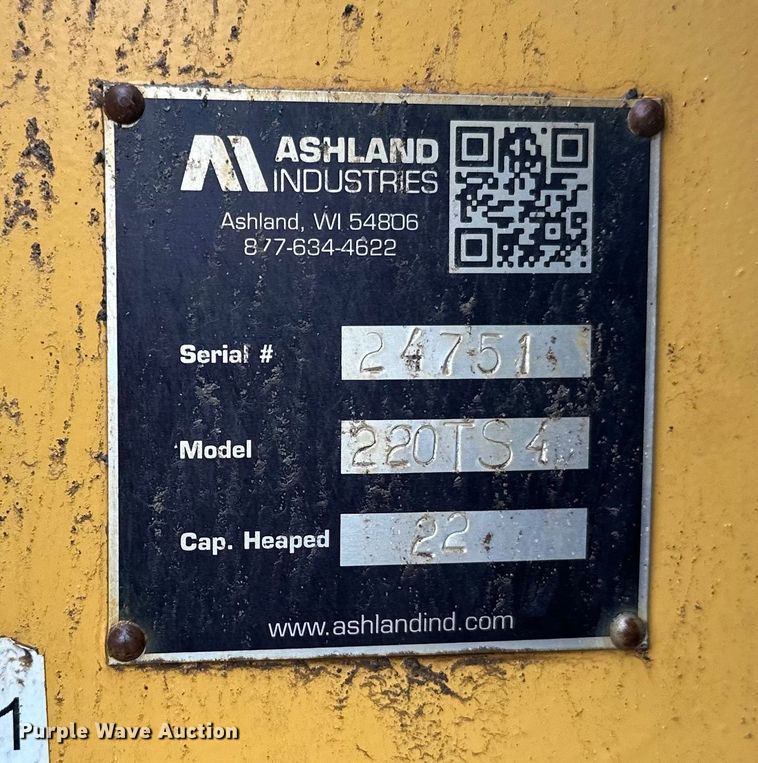 image for item DT6449 2018 Ashland 220TS4 scraper