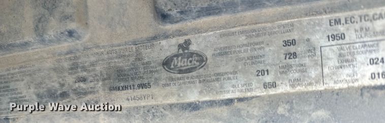 image for item DT6450 2007 Mack Granite CV dump truck