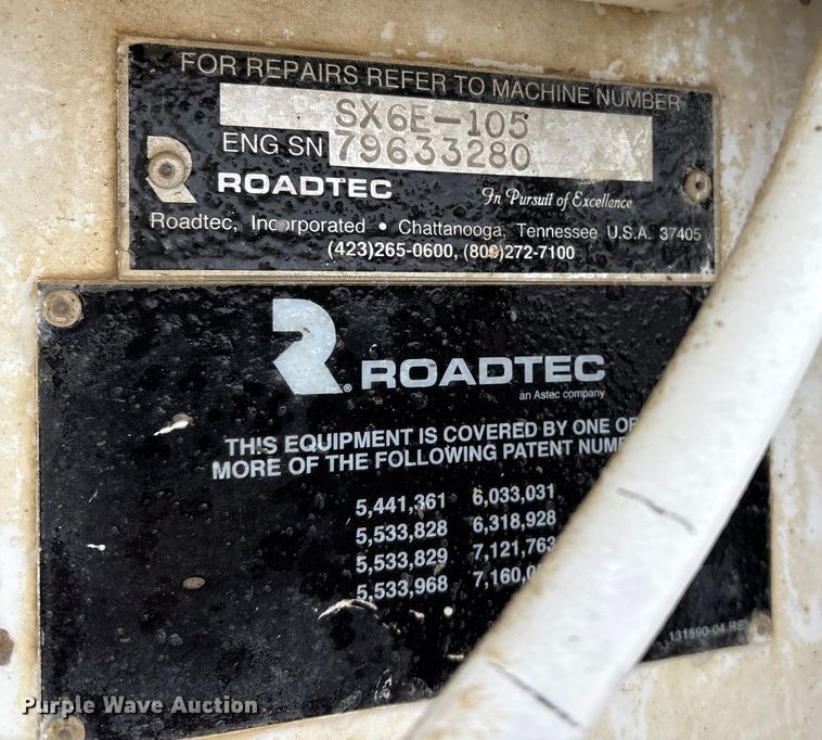 image for item DT6480 2013 Roadtec SX-6E soil stabilizer / recycler