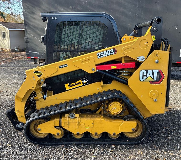 image for item DU0252 2023 Caterpillar 259D3 tracked skid steer loader