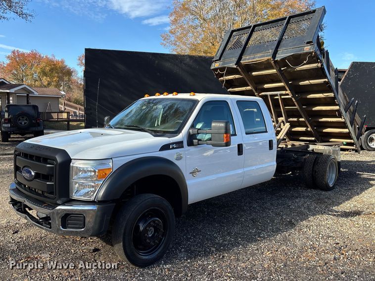 image for item DU0254 2014 Ford F550 dump flatbed truck
