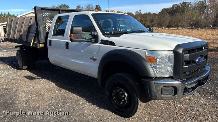 image for item DU0254 2014 Ford F550 dump flatbed truck