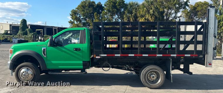 image for item DU0263 2021 Ford F450 Super Duty flatbed truck