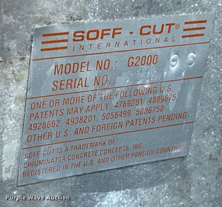 image for item DU0264 (2) Soff-cut concrete saws