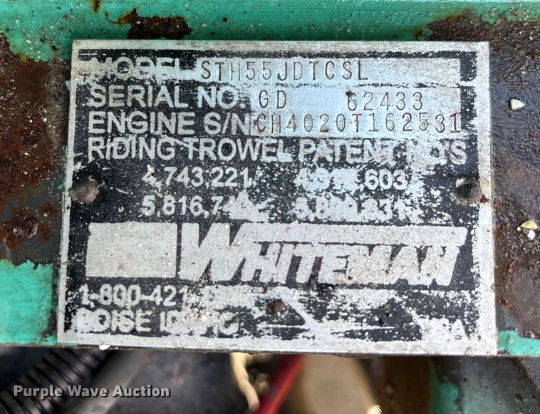 image for item DU0267 MultiQuip STH55JDTCSL power trowel