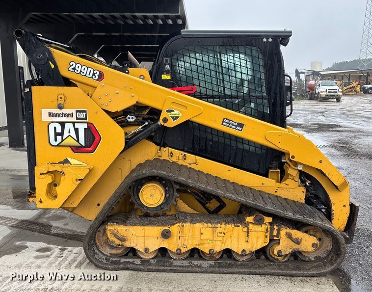 image for item DU0301 2022 Caterpillar 299D3 tracked skid steer loader