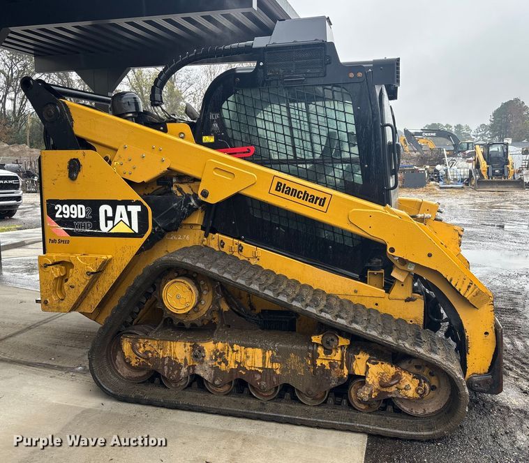 image for item DU0303 2017 Caterpillar 299D2XHP forestry tracked skid steer loader  
