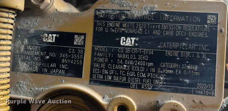 image for item DU0304 2023 Caterpillar 289D3 tracked skid steer loader