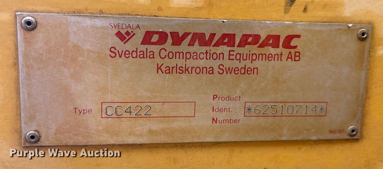 image for item DU0306 1999 Dynapac CC422 double drum vibratory roller