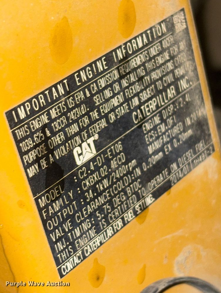 image for item DU0315 2014 Caterpillar 305.5E CR mini excavator