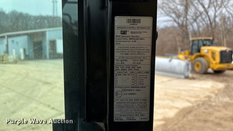 image for item DW3376 2022 Caterpillar 325 excavator