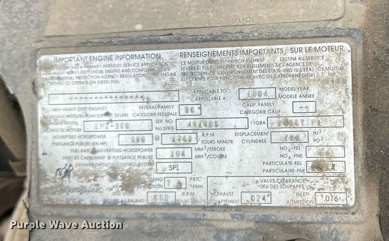 image for item DW4270 1994 Mack RD690S box truck