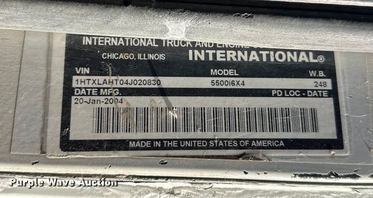 image for item DW4341 2004 International 5500i ready mix truck