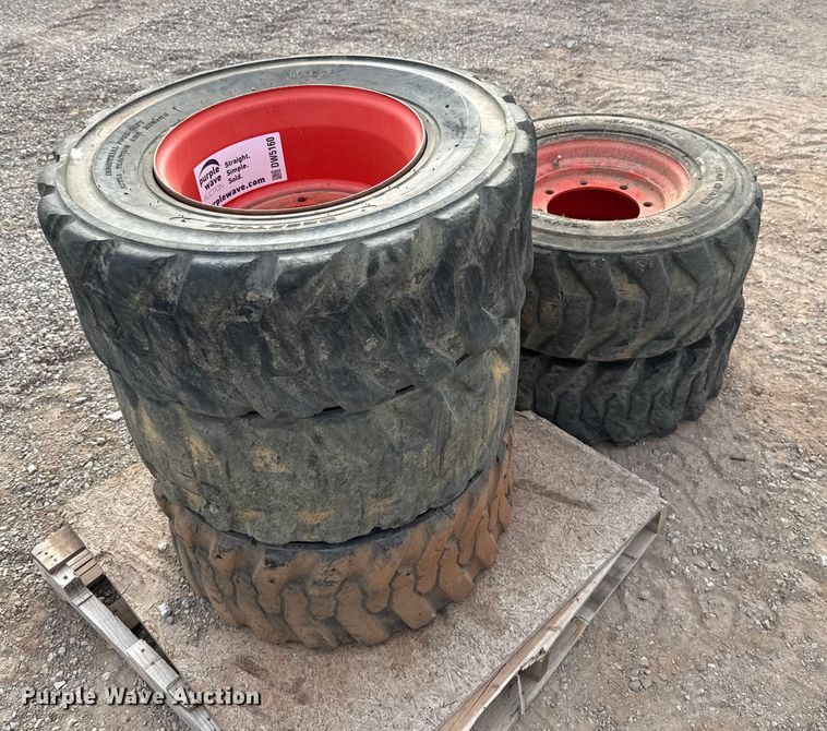 image for item DW5160 (5) Bobcat 12-16.5 tires and wheels