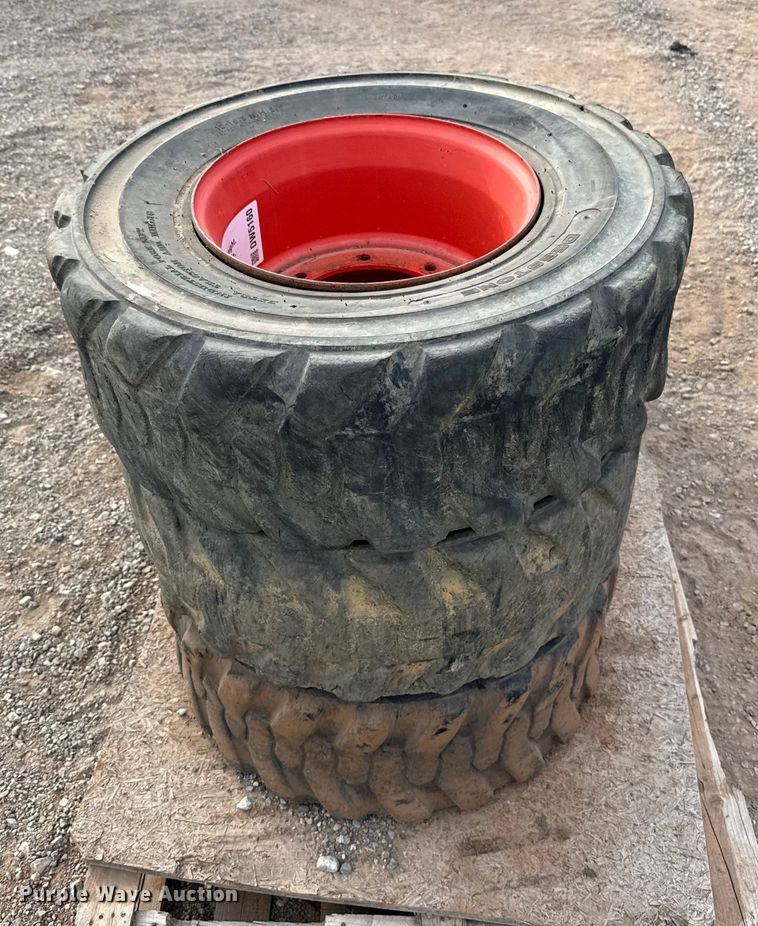 image for item DW5160 (5) Bobcat 12-16.5 tires and wheels