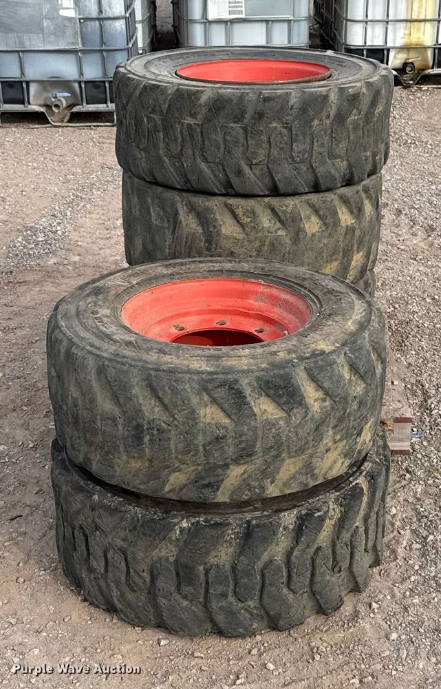 image for item DW5160 (5) Bobcat 12-16.5 tires and wheels