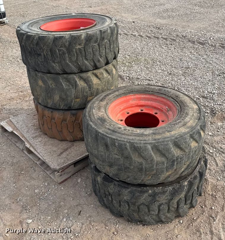 image for item DW5160 (5) Bobcat 12-16.5 tires and wheels