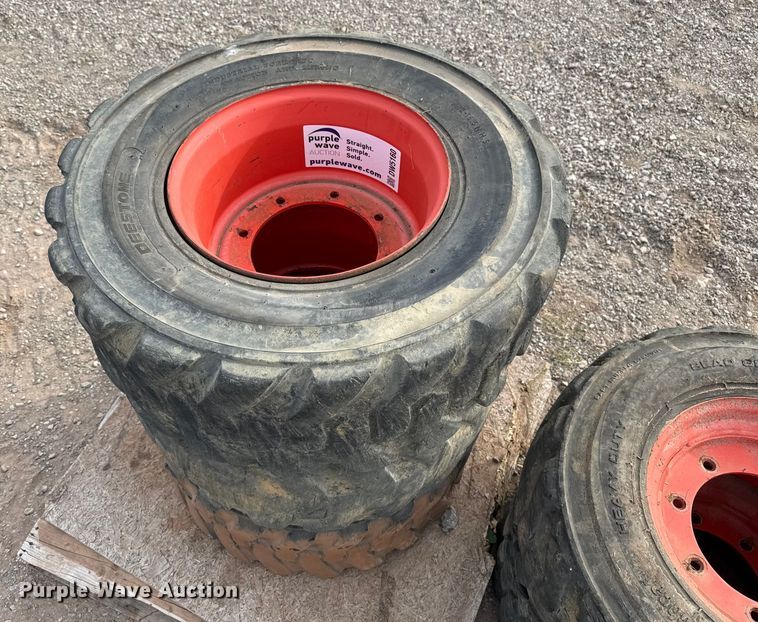image for item DW5160 (5) Bobcat 12-16.5 tires and wheels