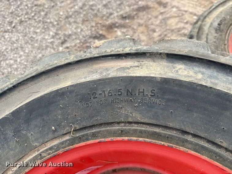 image for item DW5160 (5) Bobcat 12-16.5 tires and wheels