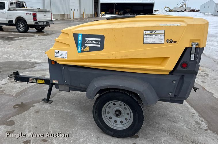 image for item DW6689 2018 Atlas Copco XAS 185 KD7 PE T4F air compressor