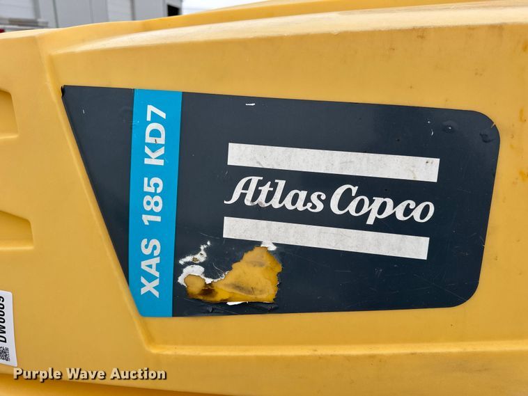 image for item DW6689 2018 Atlas Copco XAS 185 KD7 PE T4F air compressor