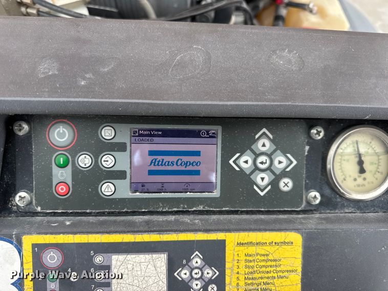 image for item DW6689 2018 Atlas Copco XAS 185 KD7 PE T4F air compressor