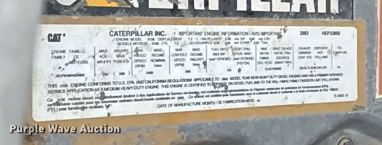 image for item DW6727 2004 Sterling L7500  dump truck