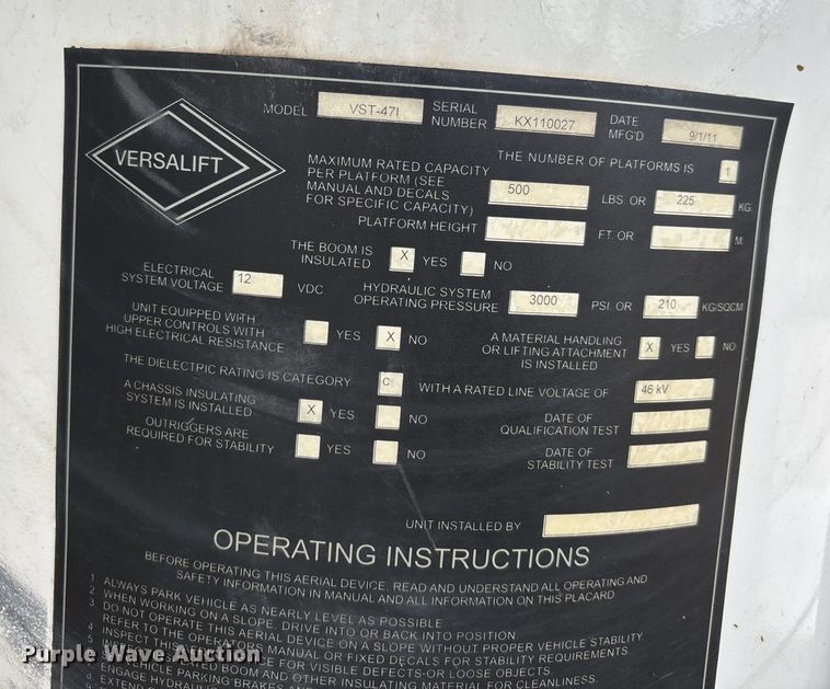 image for item DW7314 2012 Ford F550 XL Super Duty bucket truck