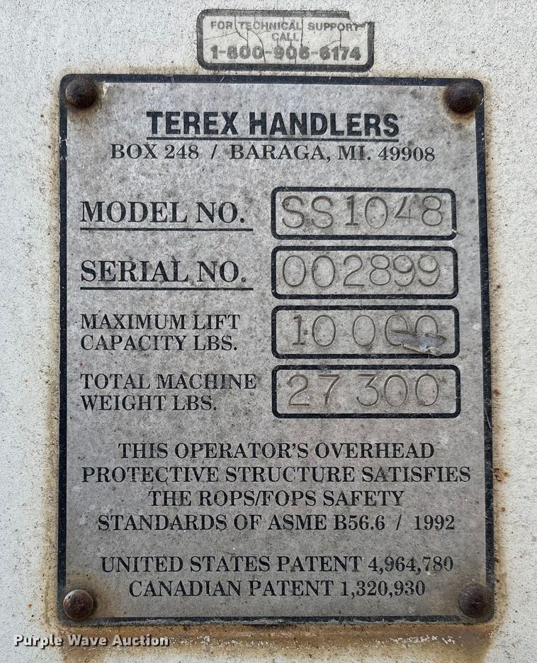 image for item DW7315 Terex SS1048 telehandler