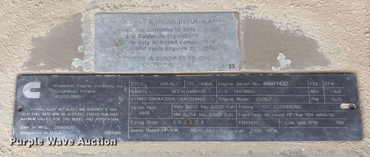 image for item DW7340 2006 Ingersoll Rand DD158HFA double drum vibratory roller