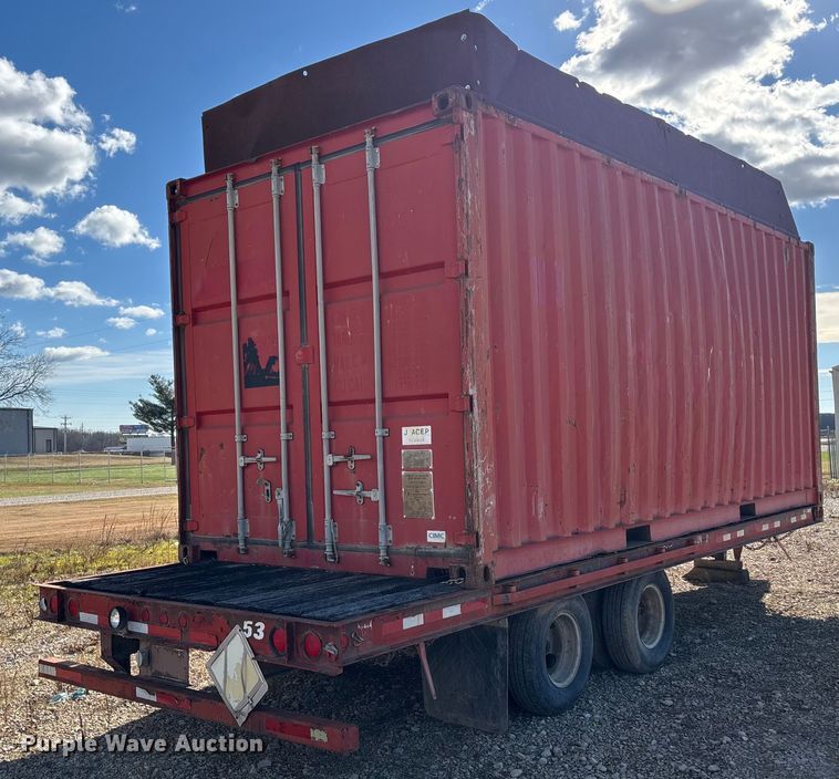 image for item DW7345 1999 Trail King TK20-2400 flatbed trailer