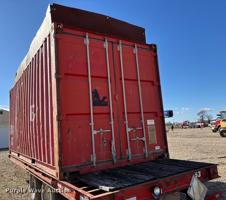 image for item DW7345 1999 Trail King TK20-2400 flatbed trailer