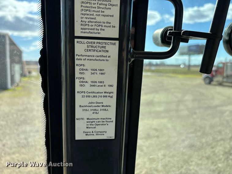 image for item DW7346 2008 John Deere 310SJ backhoe