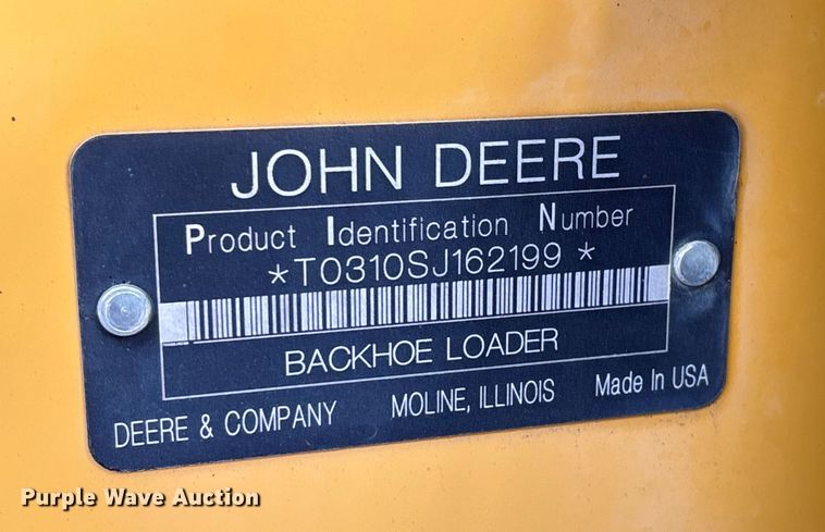 image for item DW7346 2008 John Deere 310SJ backhoe