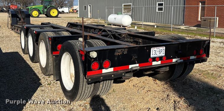image for item DW7347 1991 Trail King lowboy equipment trailer