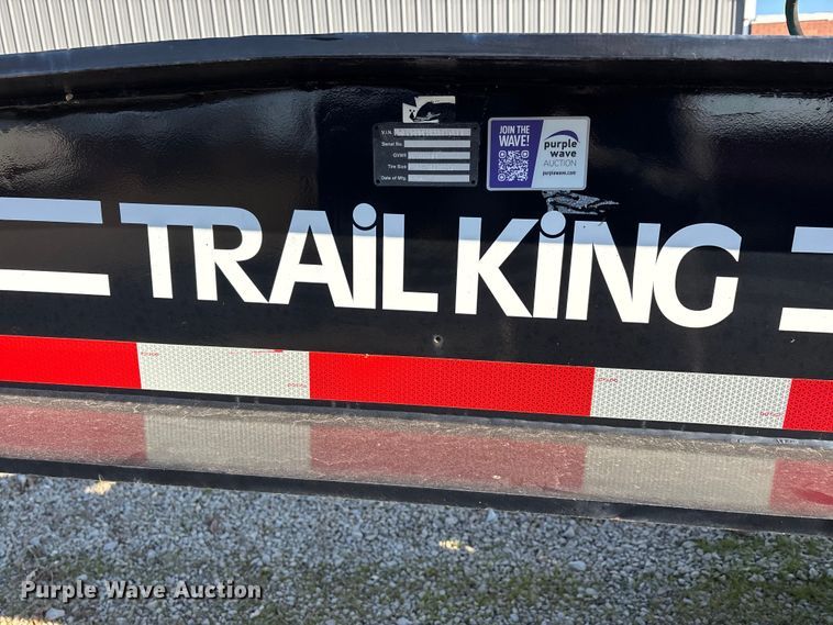 image for item DW7347 1991 Trail King lowboy equipment trailer