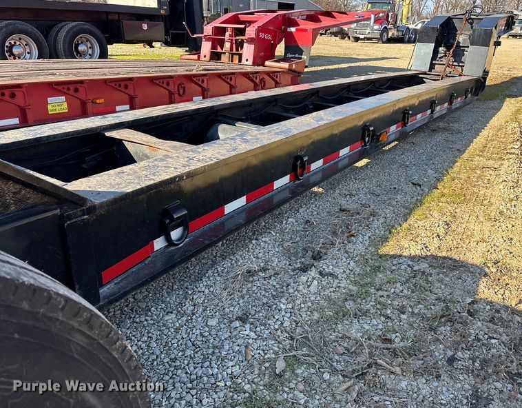 image for item DW7347 1991 Trail King lowboy equipment trailer