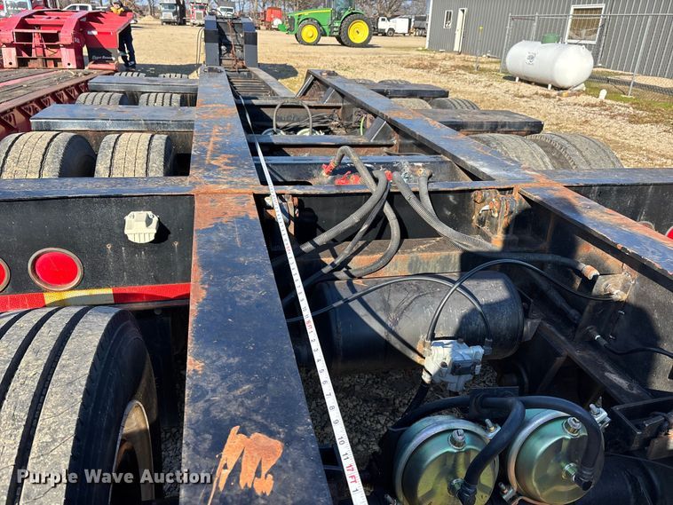 image for item DW7347 1991 Trail King lowboy equipment trailer