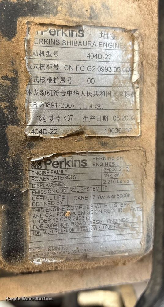 image for item DW7351 2011 JCB 8040ZTS mini excavator